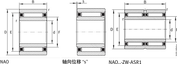 INA滚针轴承NAO30X47X18