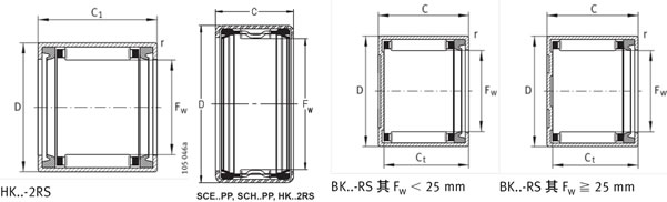 INA滚针轴承HK1012RS