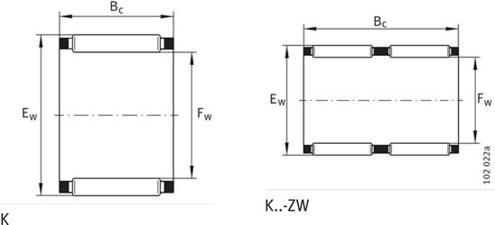 INA滚针轴承K60X66X33ZW