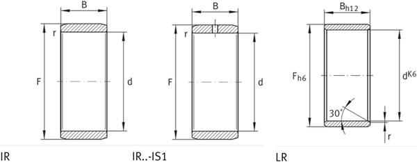 INA滚针轴承IR5X8X12