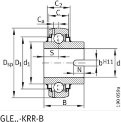 INA外球面球轴承GLE70KRRB