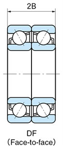 NACHI角接触球轴承7217BDF